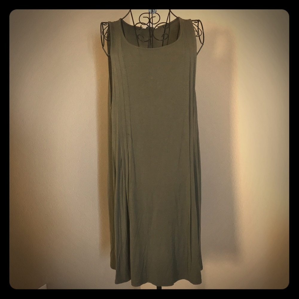 BCBGeneration Olive green sleeveless dress